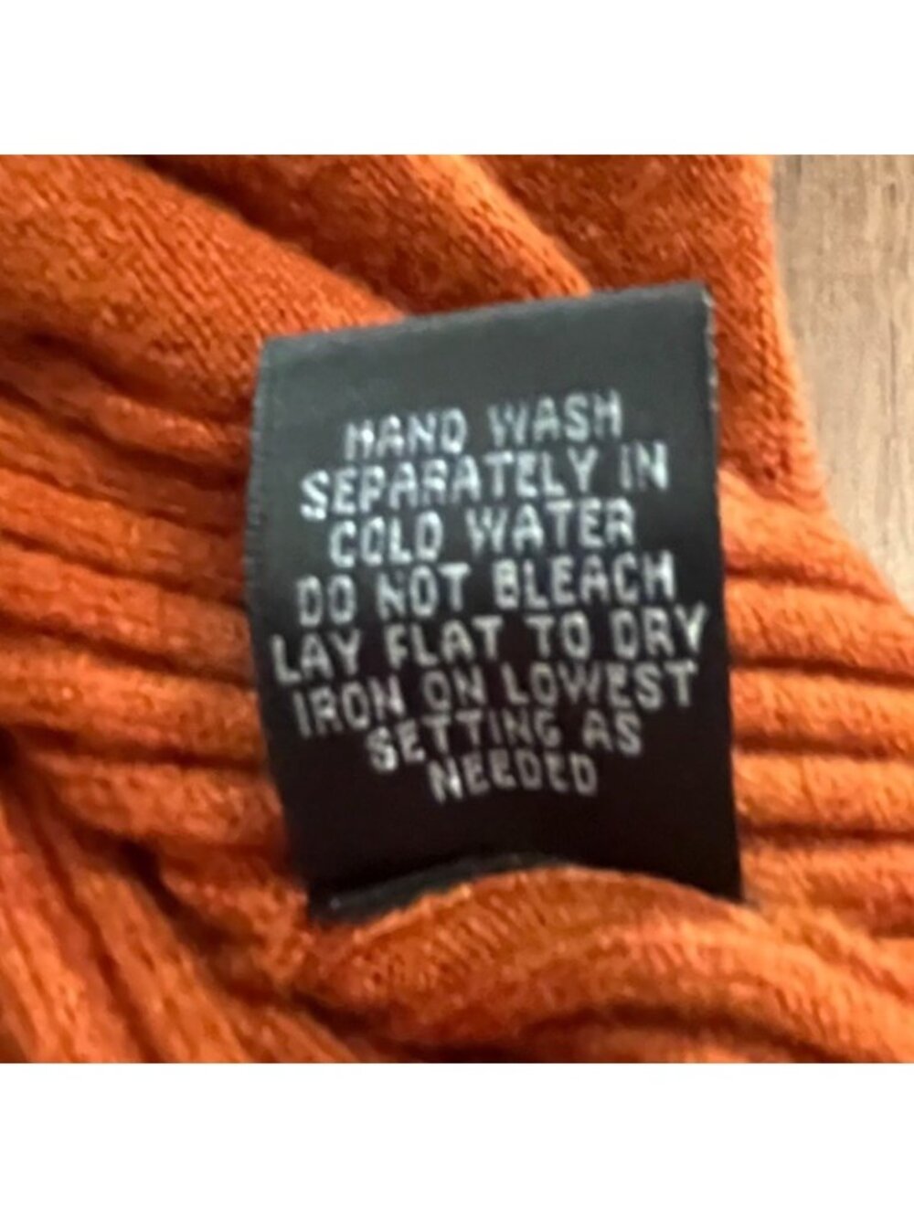 Burnt Orange Button Front Cardigan Cottagecore Cozy Sweater Womens Small Cyrus - Picture 4 of 9